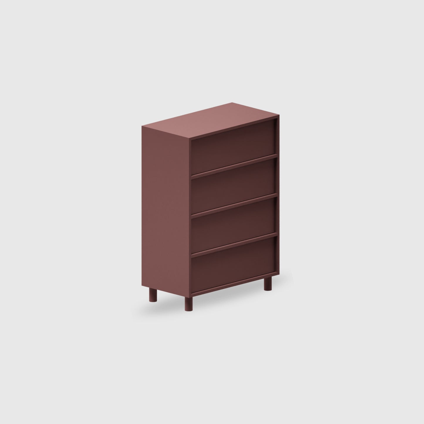 Orlo 4 Drawer Tallboy - Colour