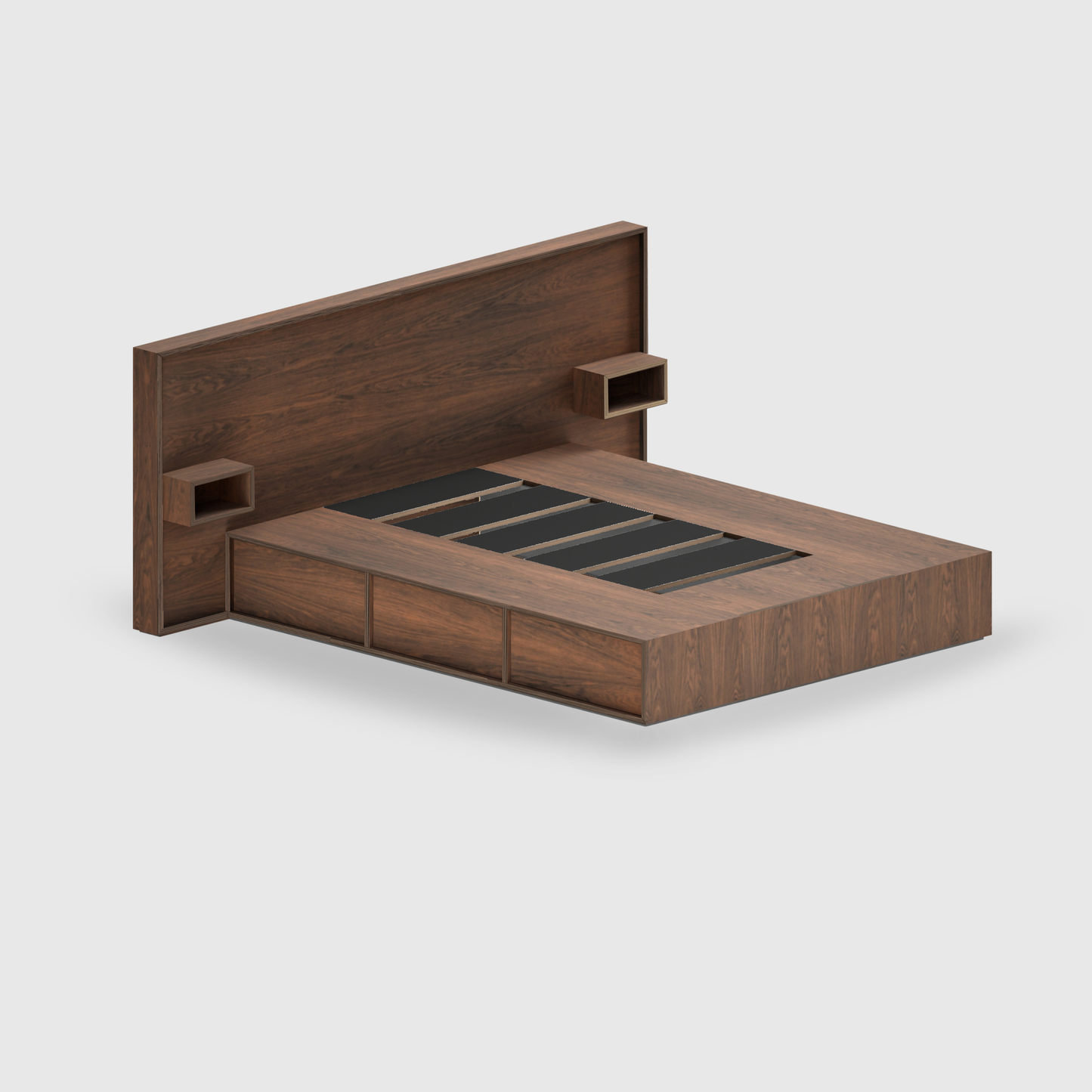 Orlo 7 Drawer Bed Base with Headboard and Bedsides