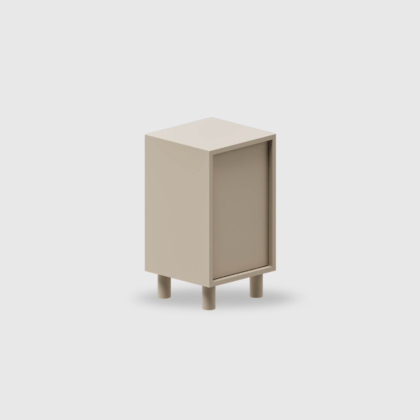 Orlo 1 Door Bedside - Colour