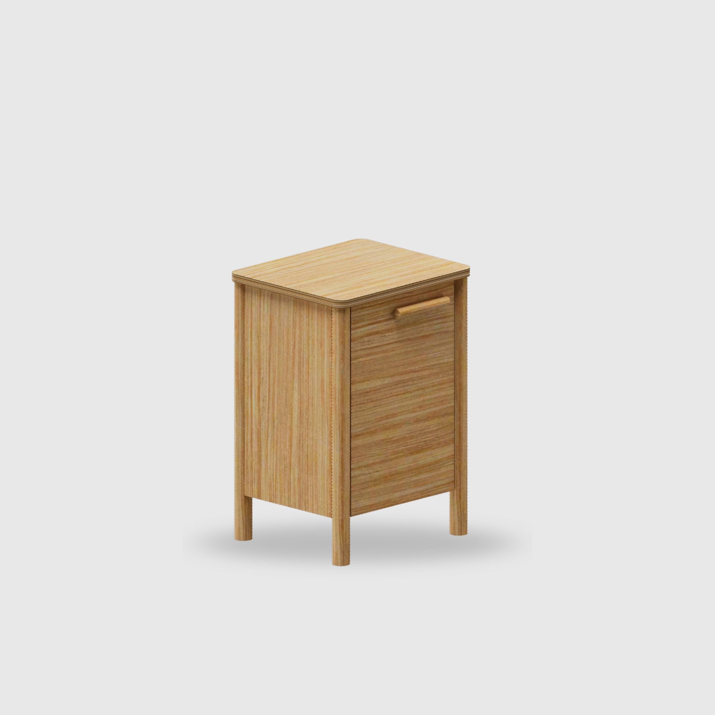 Doug 1 Door Bedside - Timber