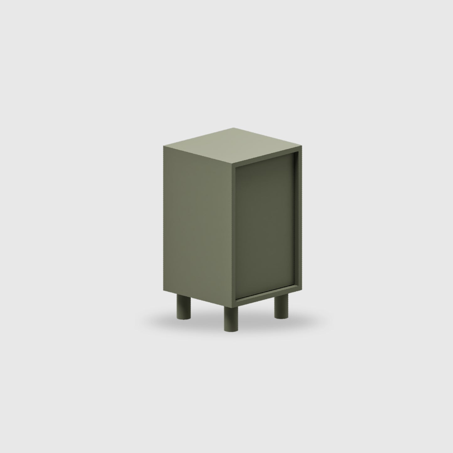 Orlo 1 Door Bedside - Colour
