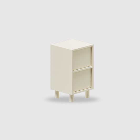 Orlo 2 Drawer Bedside - Colour