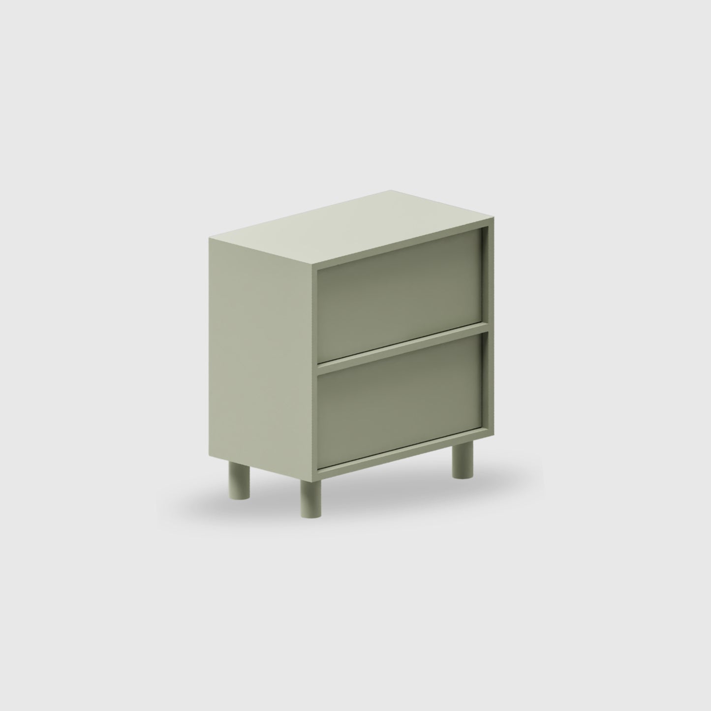 Orlo 2 Drawer Bedside - Colour