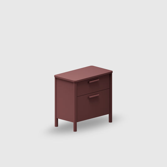 Doug 2 Drawer Bedside - Colour