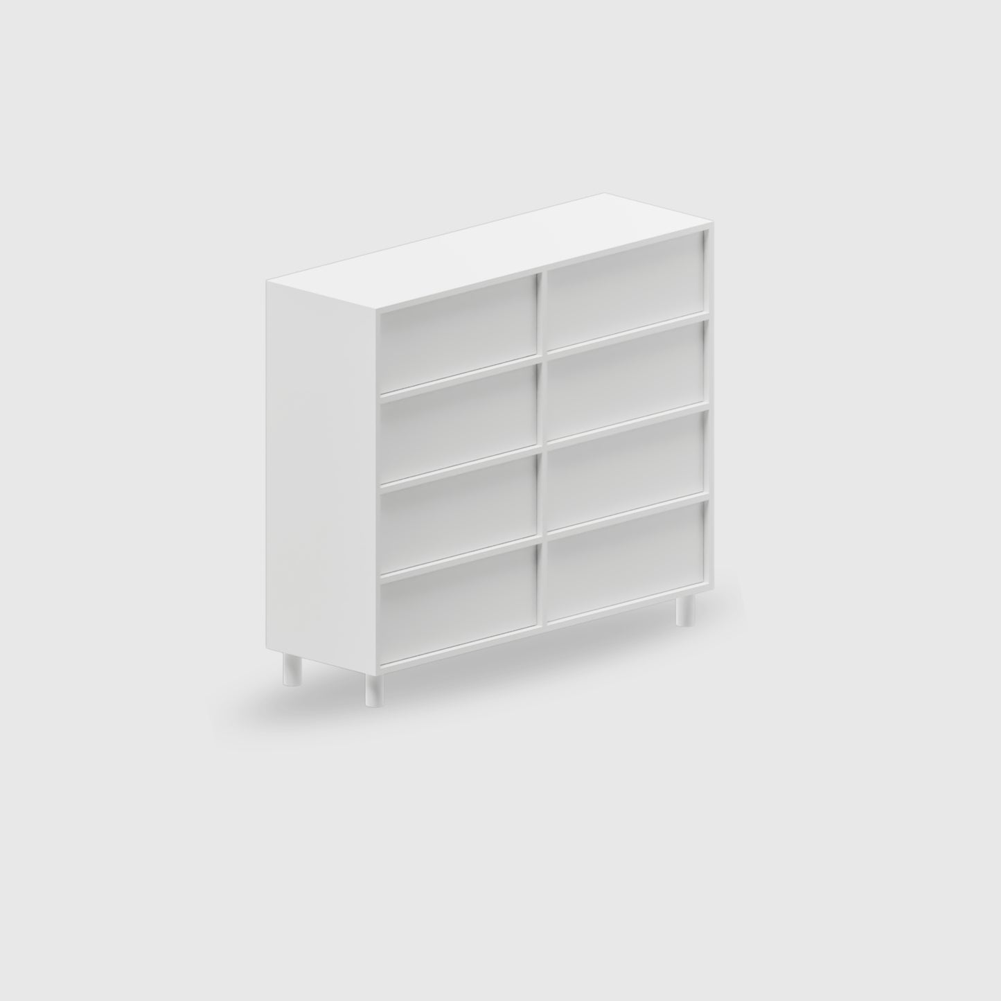 Orlo 8 Drawer Lowboy - Colour
