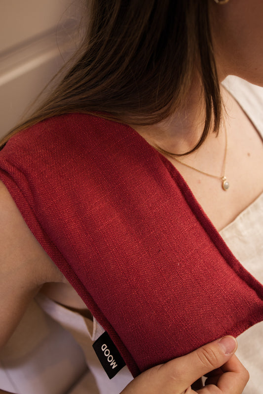 Heat Pack - Sangria Red Linen