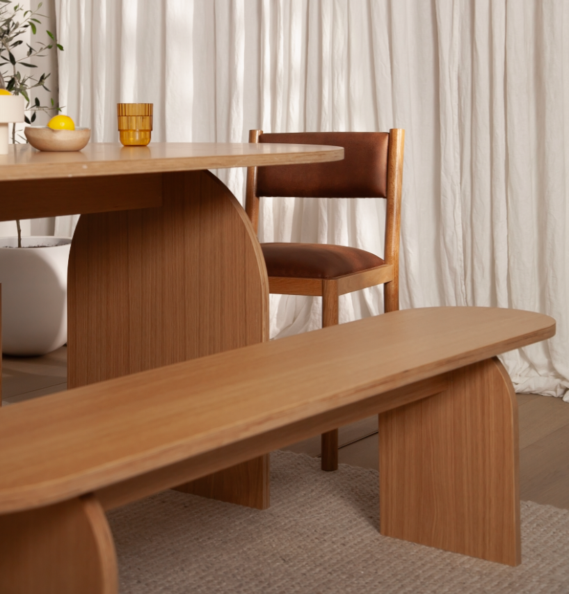 Florence Bench - Black Oak