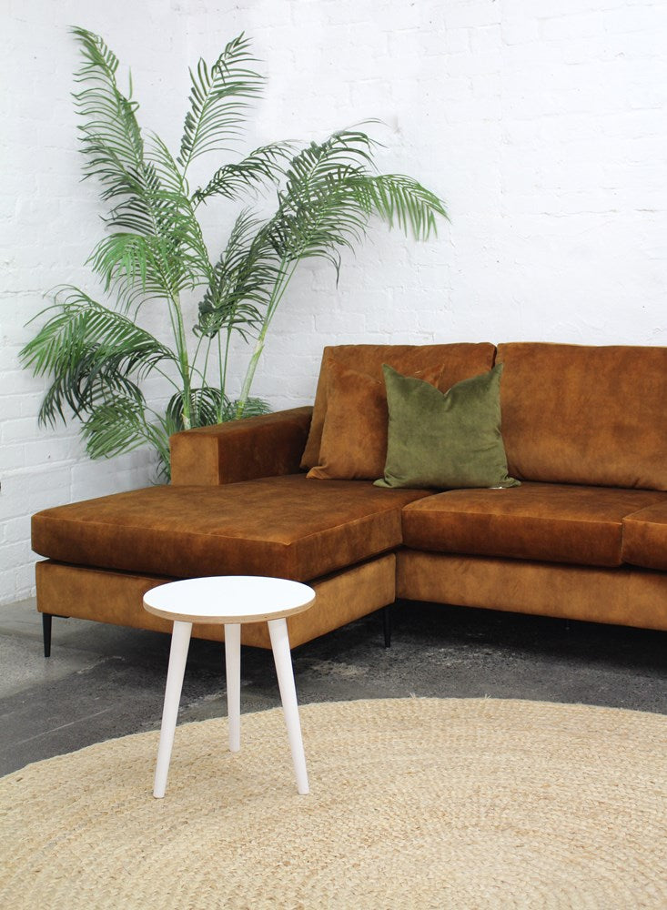 Cleo Sofa - 3.5 Seater Chaise Reversible - Lovely Velvet