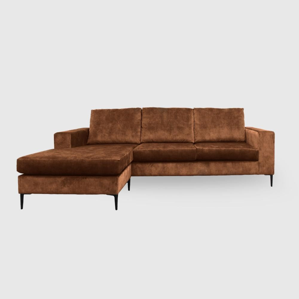 Cleo Sofa - 3.5 Seater Chaise Reversible - Lovely Velvet