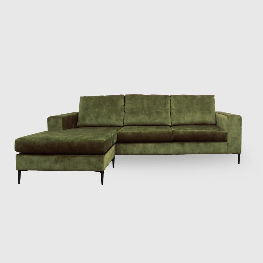 Cleo Sofa - 3.5 Seater Chaise Reversible - Lovely Velvet