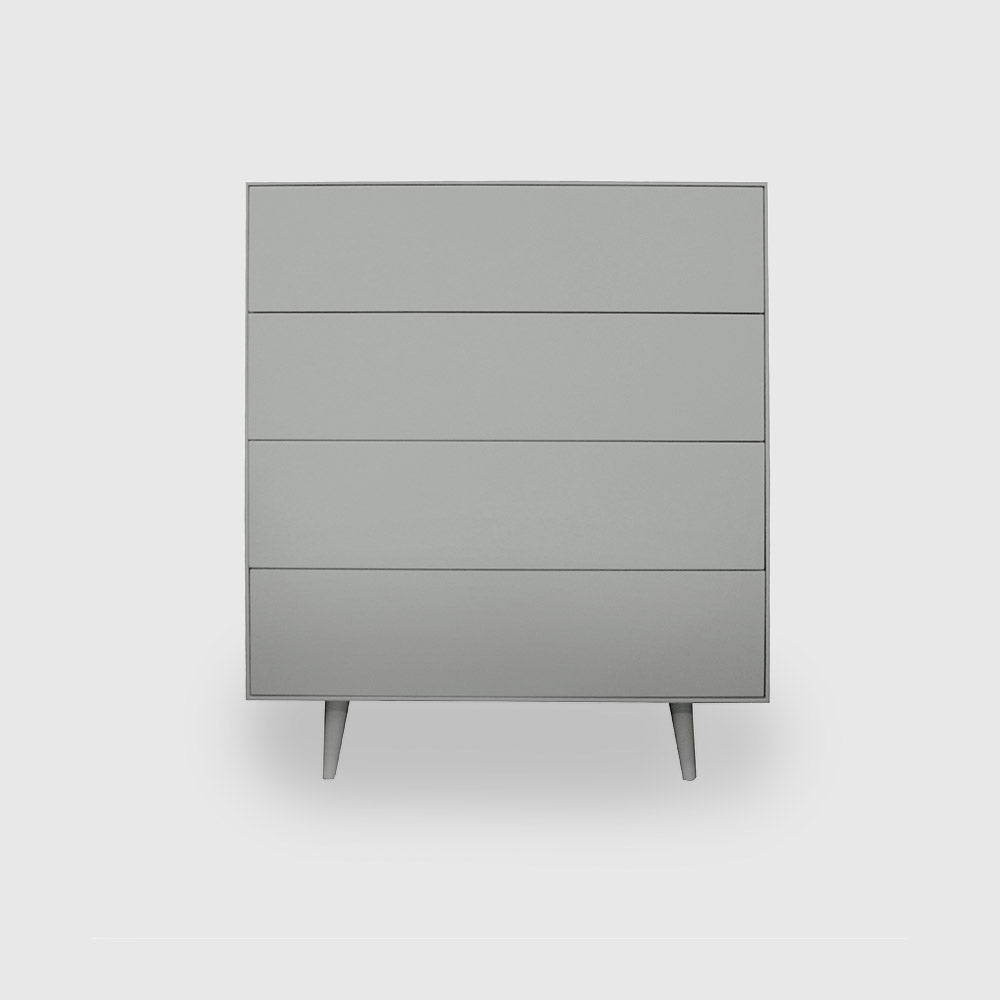 Slim Retro Colour 4 Drawer Tallboy