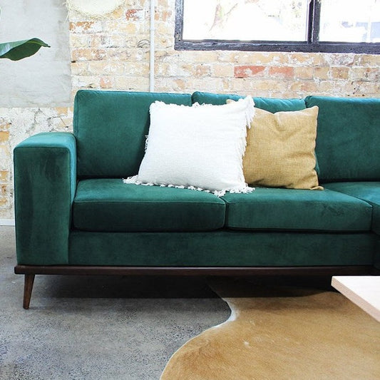 Franses Velvet Sofa - 4 Seater Reversible Chaise