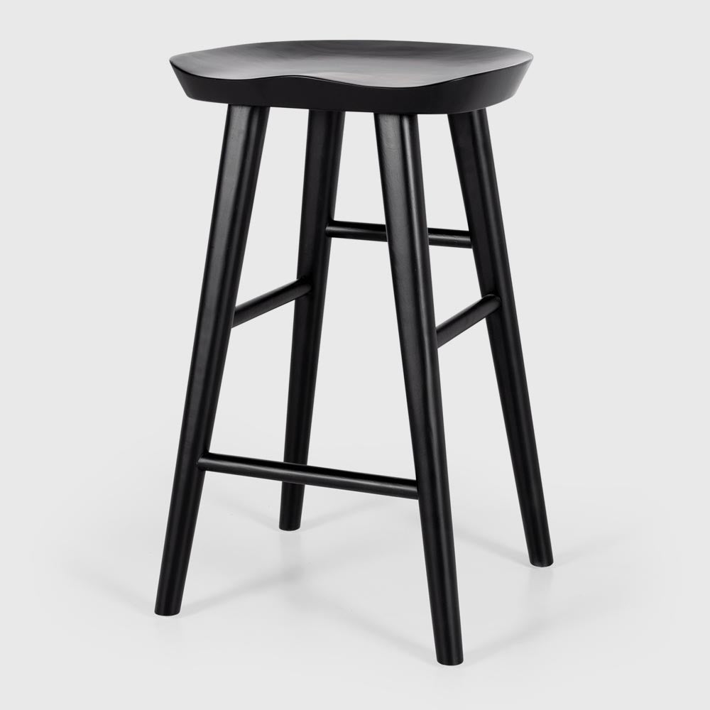 Matterhorn Bar Stool - Black Oak