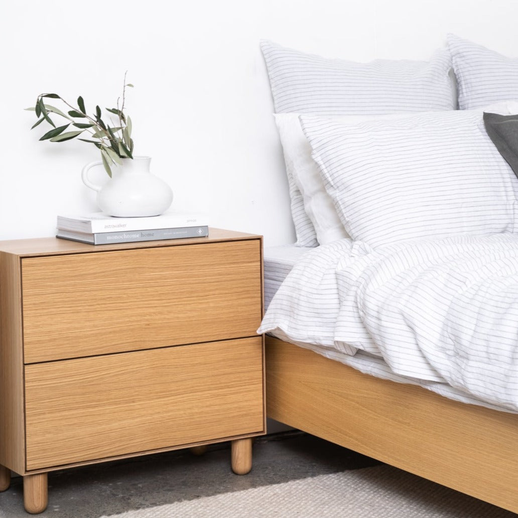 Slim 2 Drawer Bedside