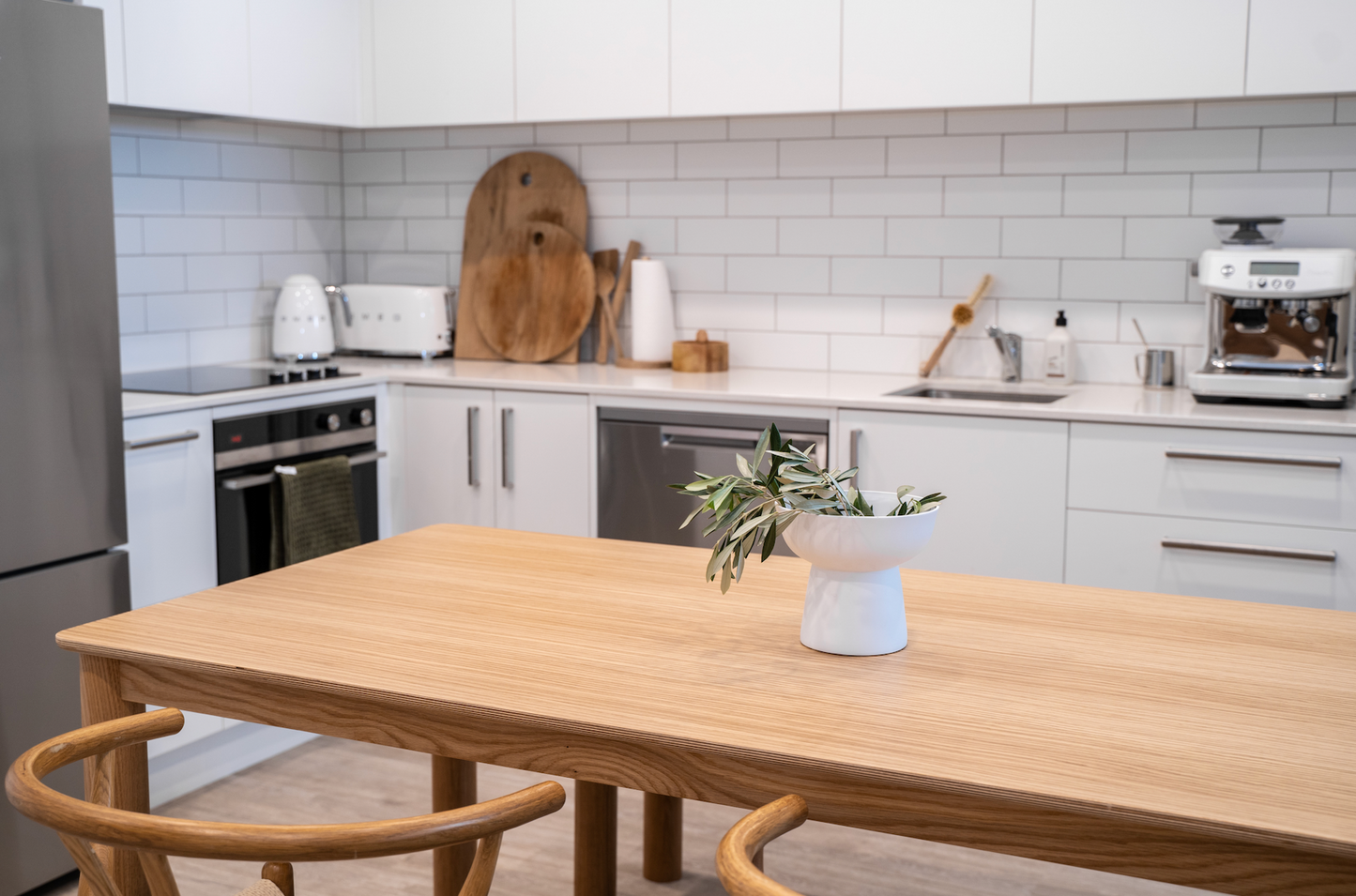 Doug Dining Table - Black Oak