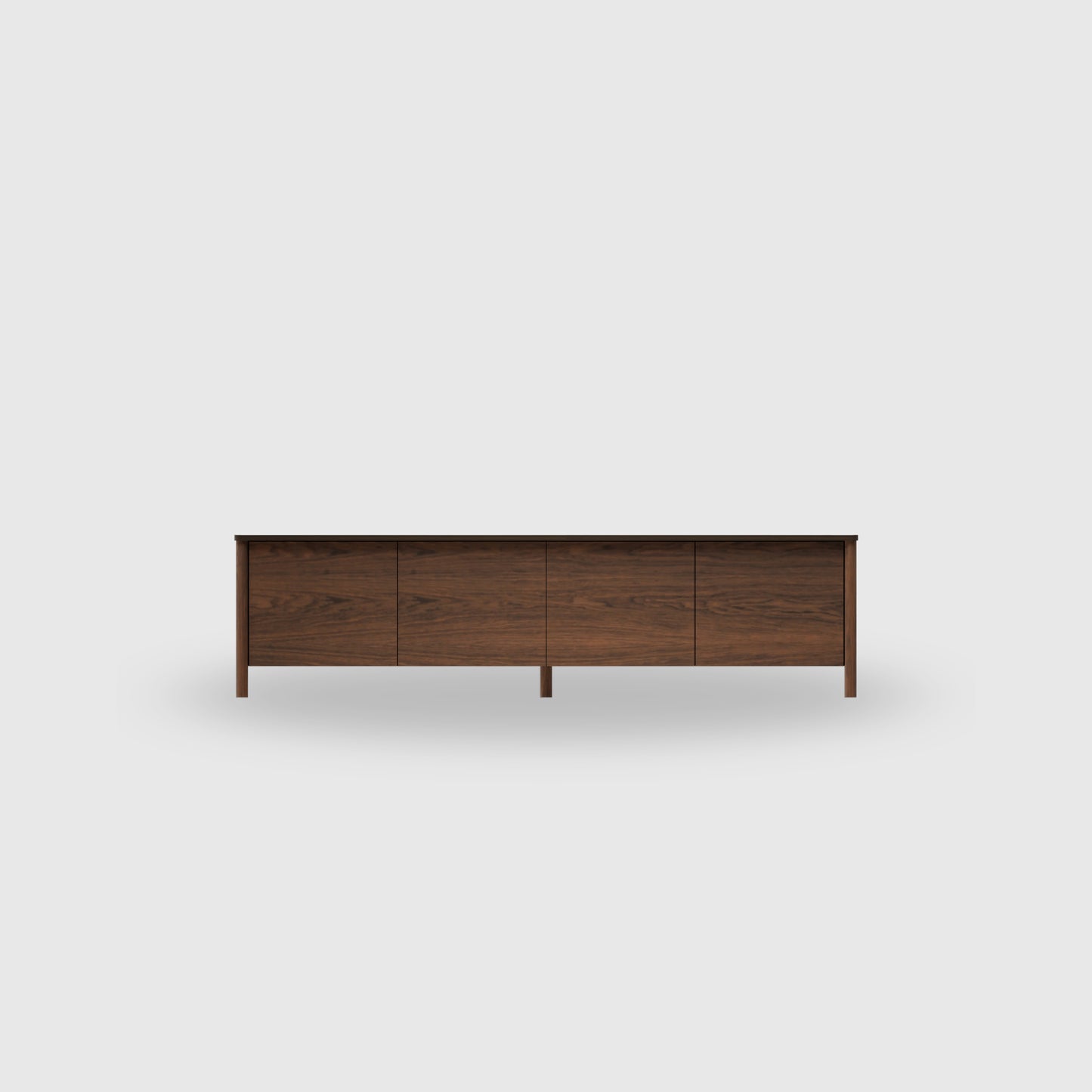 Doug 4 Door TV Unit - Timber