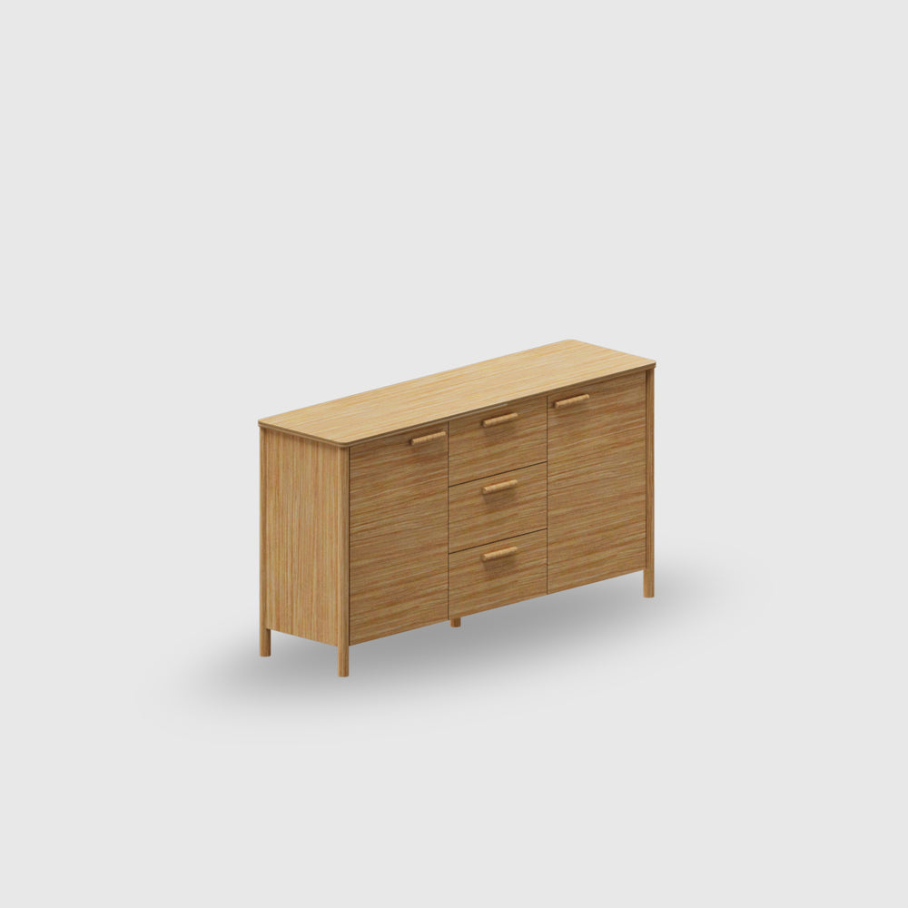 Doug 3 Bay Buffet - Timber