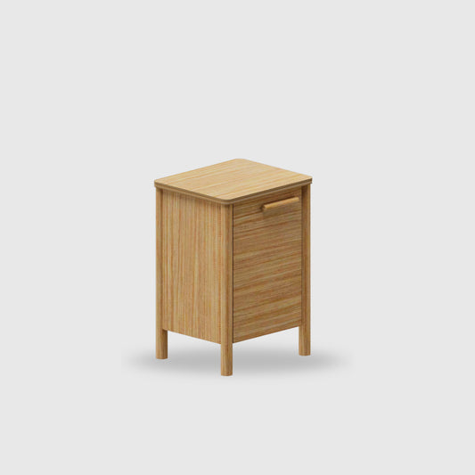 Doug 1 Door Bedside - Timber