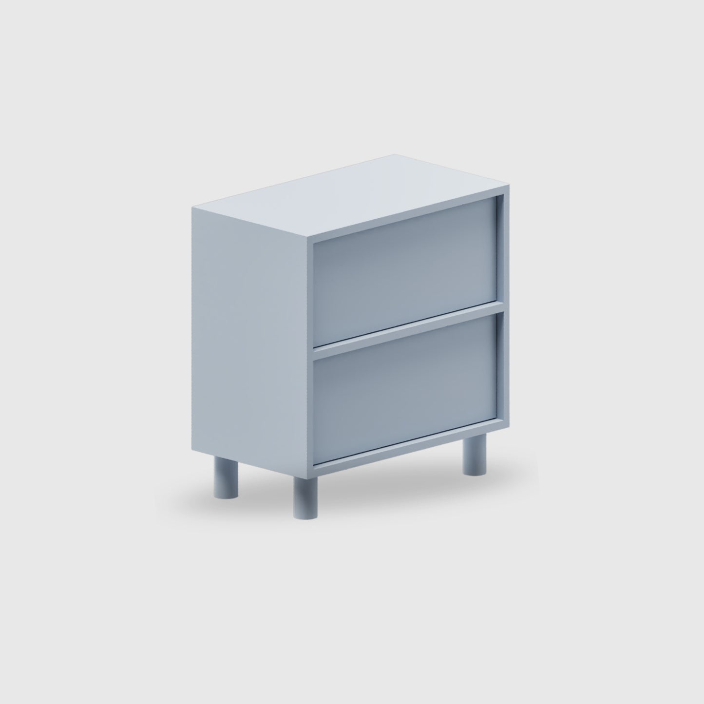 Orlo 2 Drawer Bedside - Colour