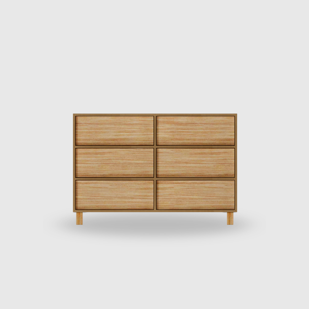 Orlo 6 Drawer Lowboy