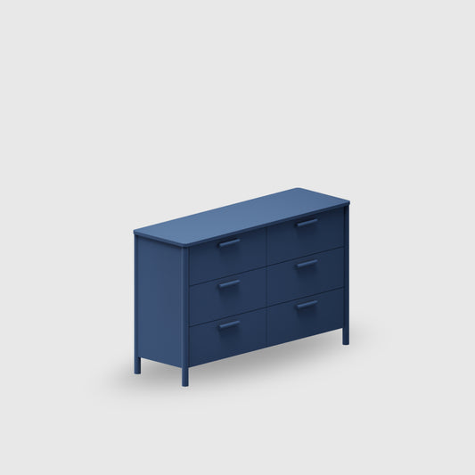 Doug 6 Drawer Lowboy - Colour