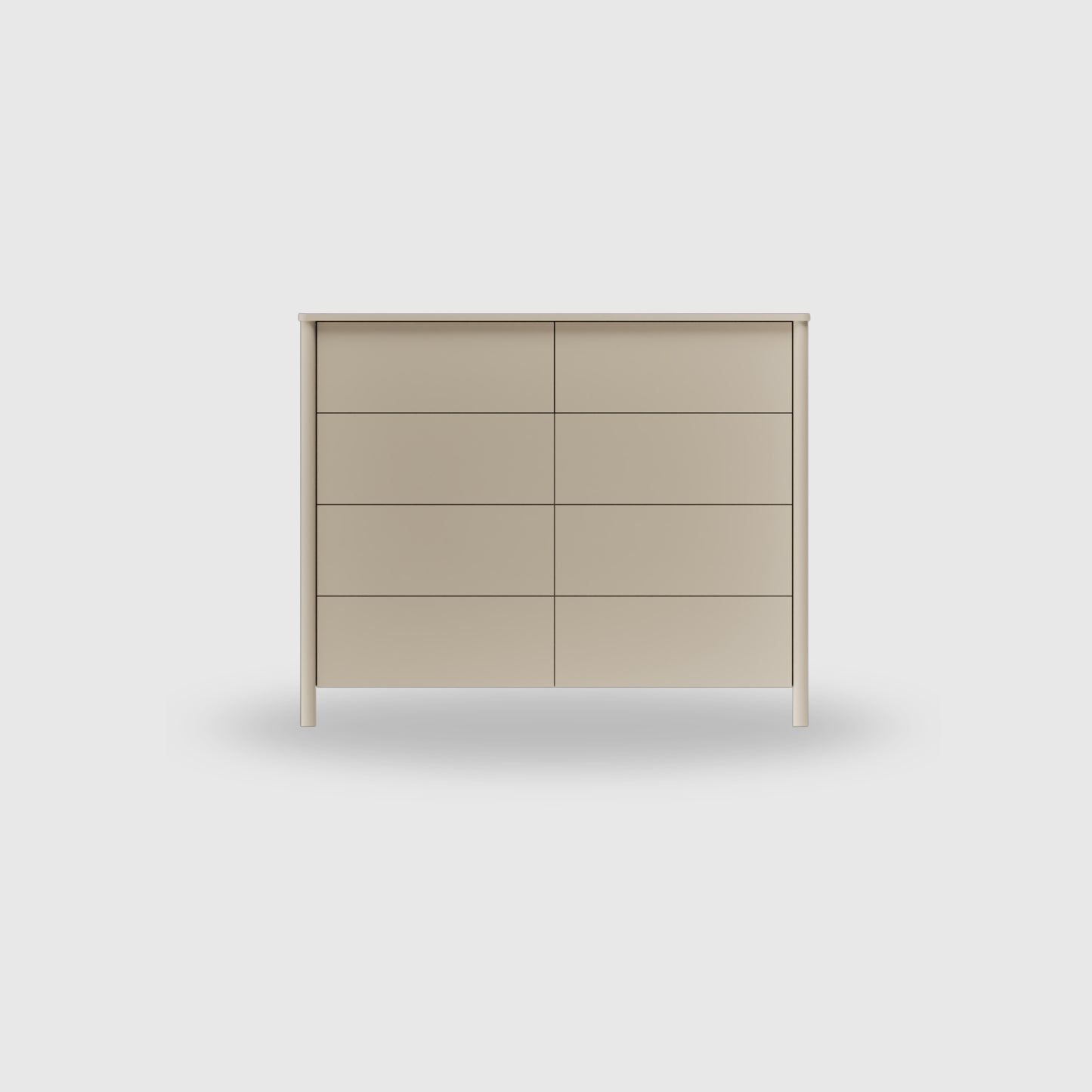 Doug 8 Drawer Lowboy - Colour