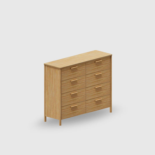 Doug 8 Drawer Lowboy - Timber