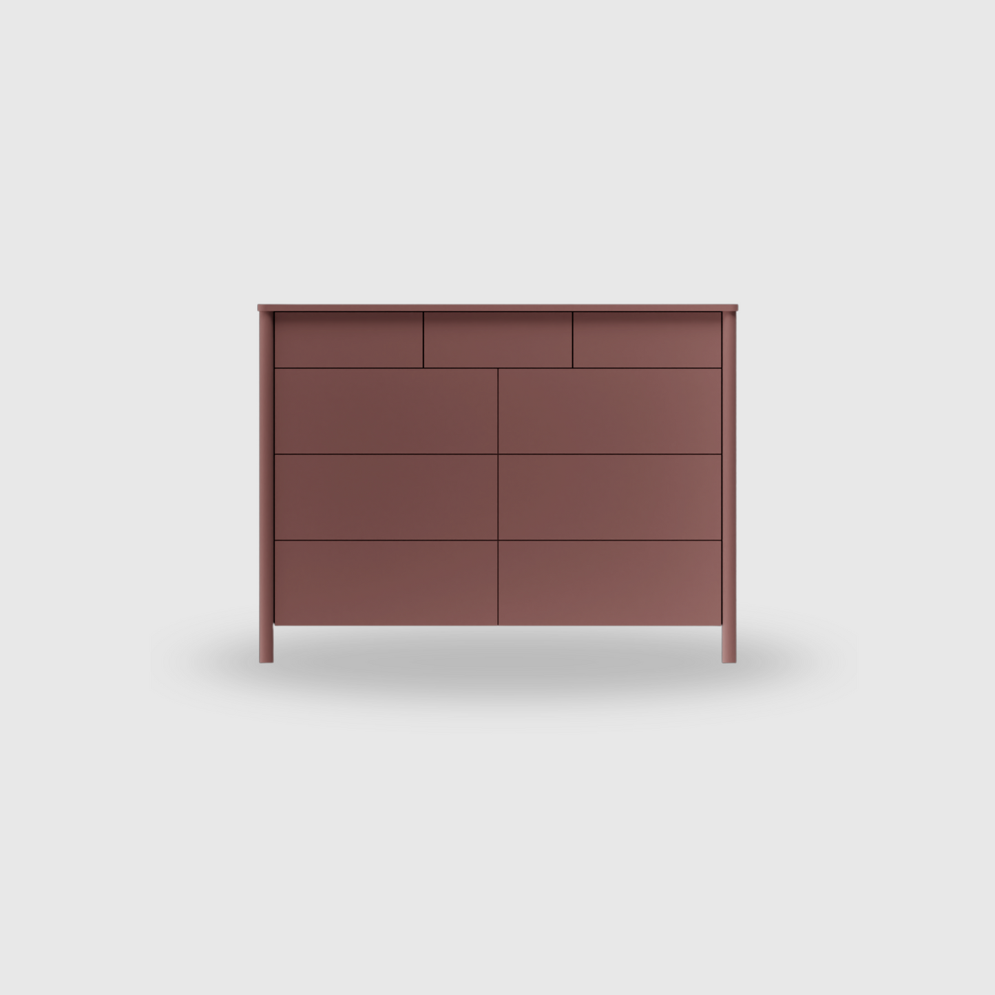 Doug 9 Drawer Lowboy - Colour