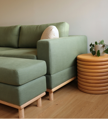 Doug Sofa - Modular 4 Seater Ottoman - Keystone