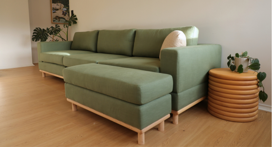 Doug Sofa - Modular 4 Seater Ottoman - Keystone