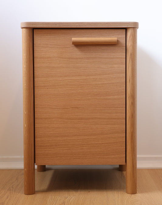 Doug 1 Door Bedside - Timber