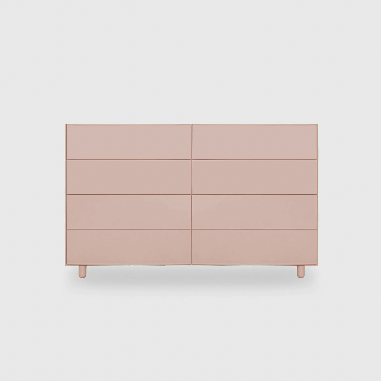 Slim 8 Drawer Lowboy - Colour