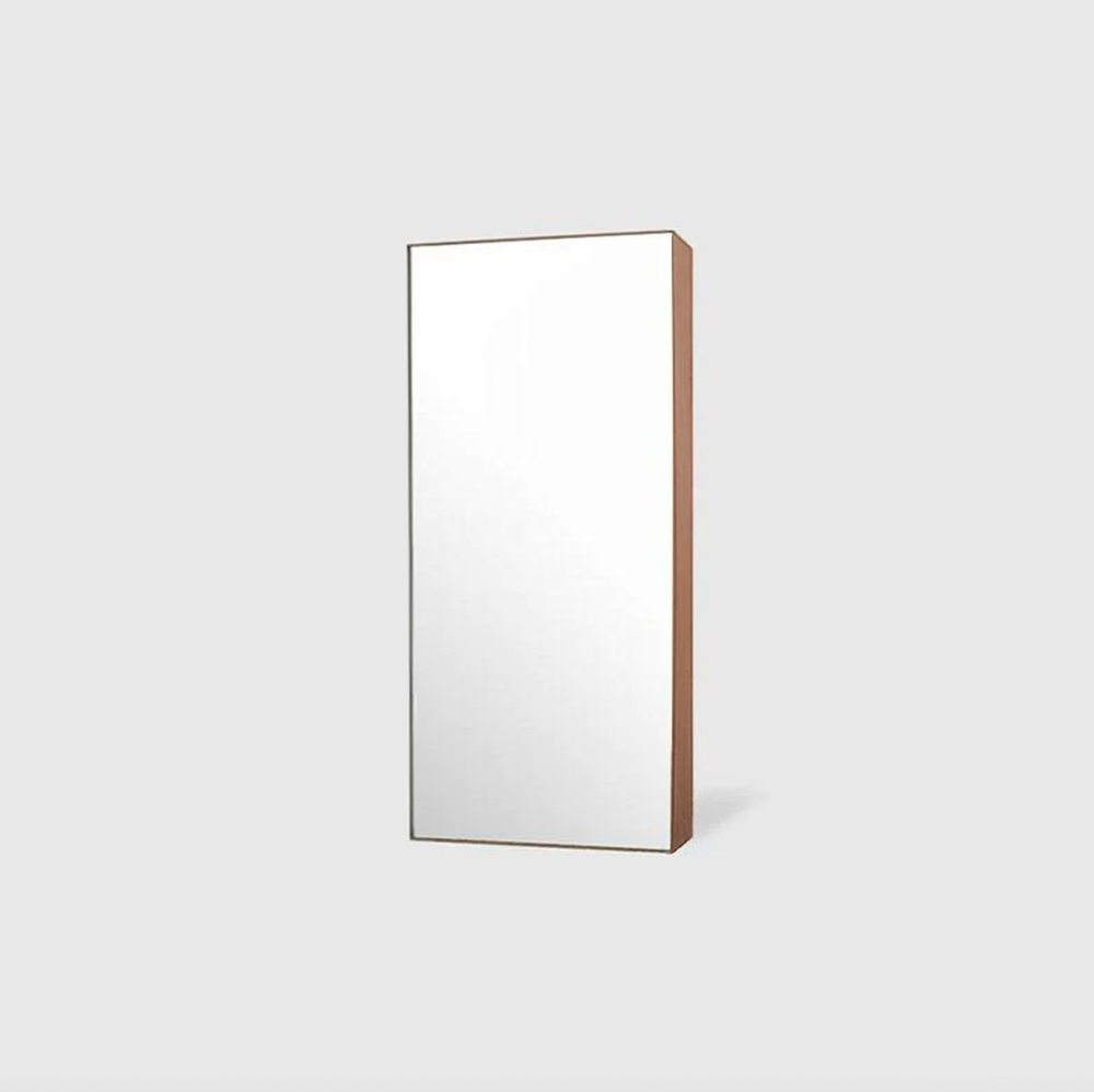 Slim Frame Mirror - 1200 x 600 - Smoked Oak