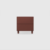 Slim 2 Drawer Wide Bedside - Colour