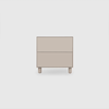 Slim 2 Drawer Wide Bedside - Colour