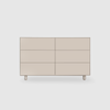 Slim 6 Drawer Lowboy - Colour