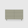 Slim 6 Drawer Lowboy - Colour