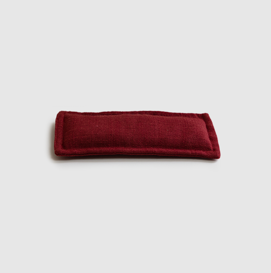 Eye Pillow - Sangria Red Linen