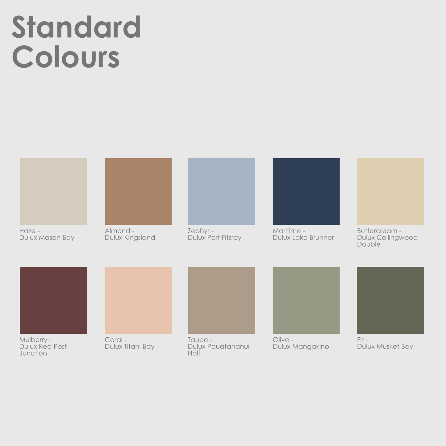 Doug 8 Drawer Lowboy - Colour