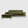 Cleo Sofa - 3.5 Seater Chaise Reversible - Lovely Velvet