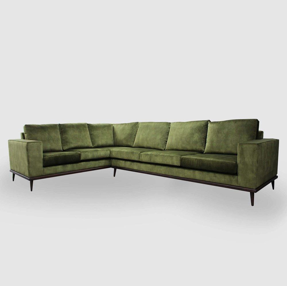 Franses Corner Configuration (2+cnr+3) Sofa - Lovely Velvet