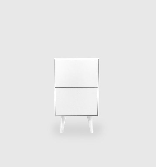 Slim Retro Colour 2 Drawer Bedside