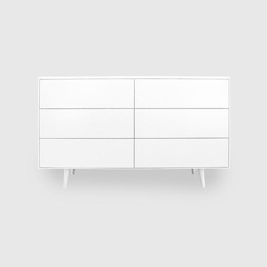 Slim Retro Colour 6 Drawer Lowboy
