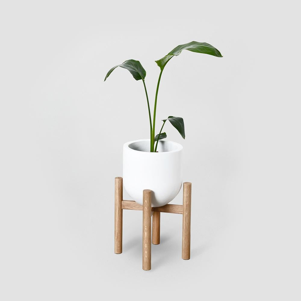 Wooden Plant Stand - Solid Oak