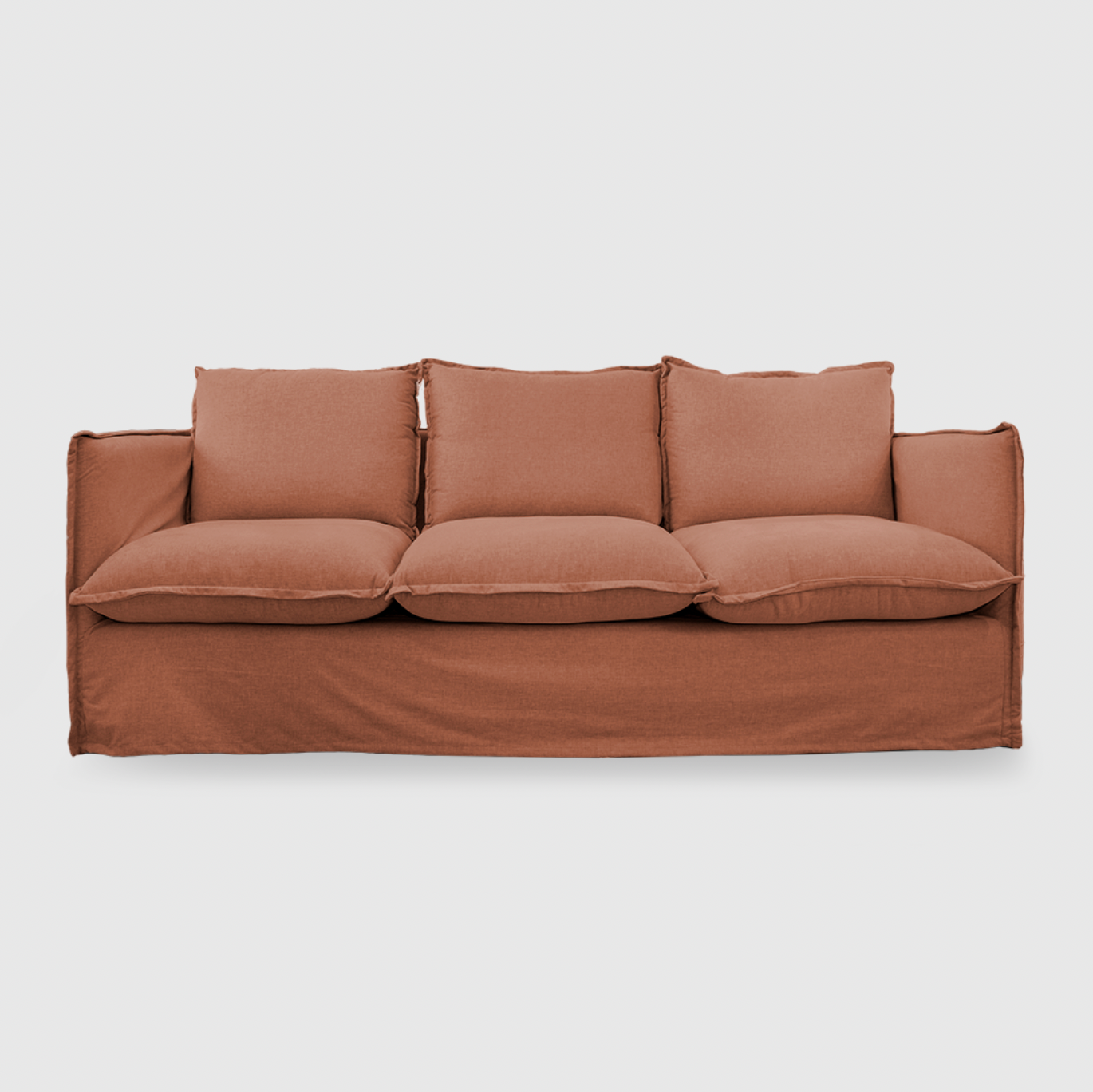 Byron Slip Cover Sofa - 3.5 Seater - Chambray