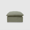 Byron Slip Cover Sofa - Ottoman - Chambray