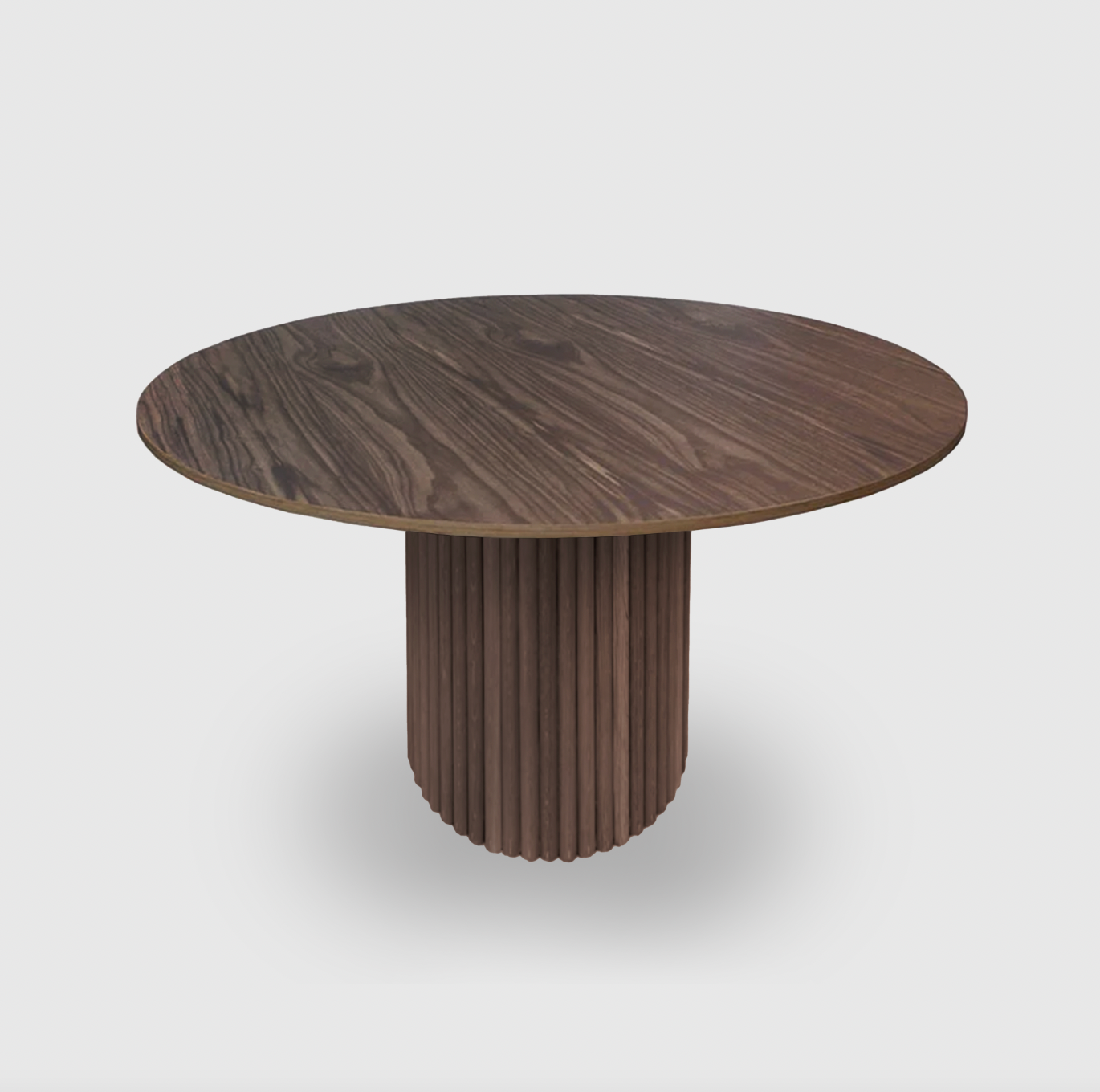 Bloom Round Dining Table - Walnut