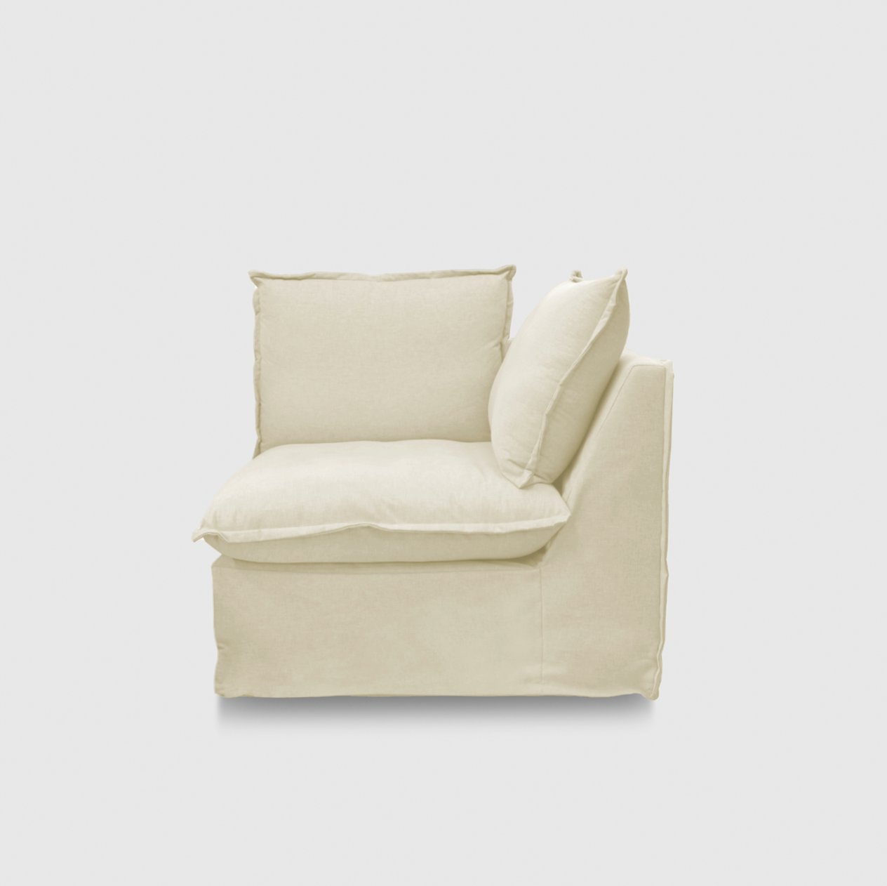 Byron Slip Cover Sofa - Corner (Modular) - Chambray