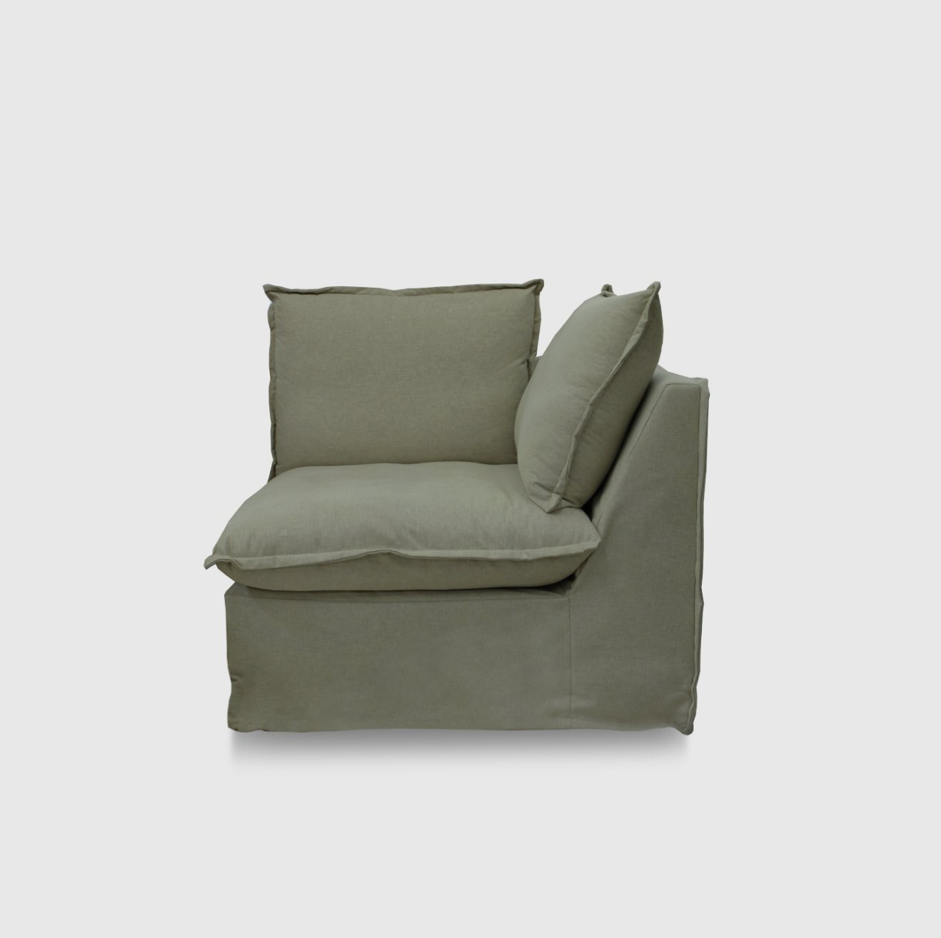 Byron Slip Cover Sofa - Corner (Modular) - Chambray