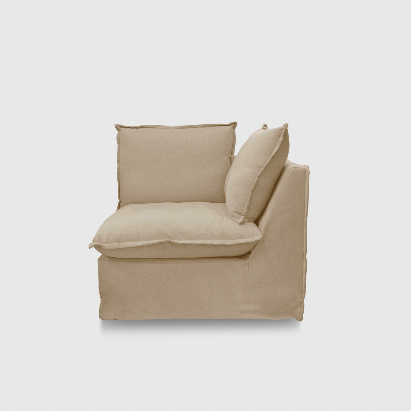 Byron Slip Cover Sofa - Corner (Modular) - Chambray
